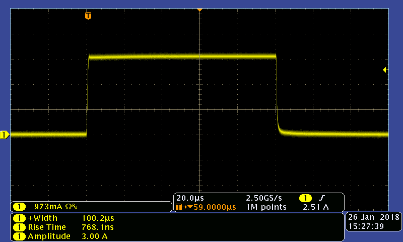 Vektrex Precision Pulsed Current Source 3A 300V 100uS current pulse width