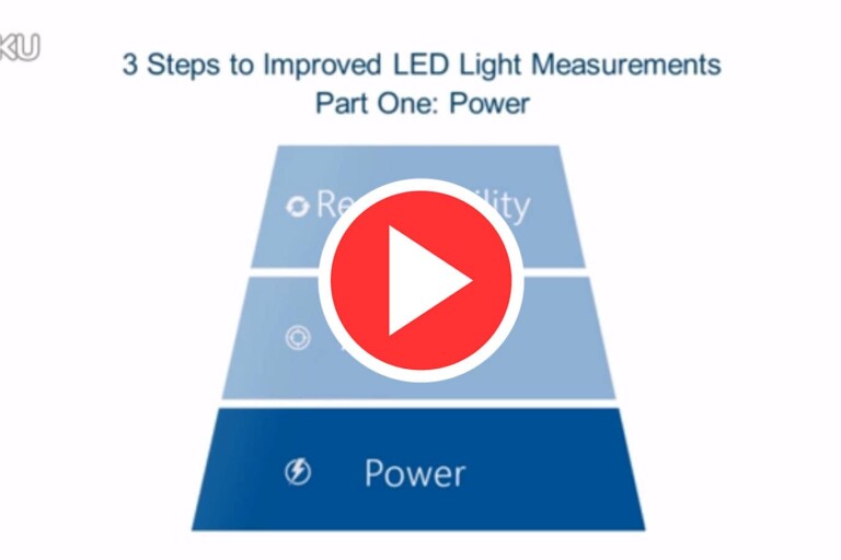 Power to drive LED improves measurements