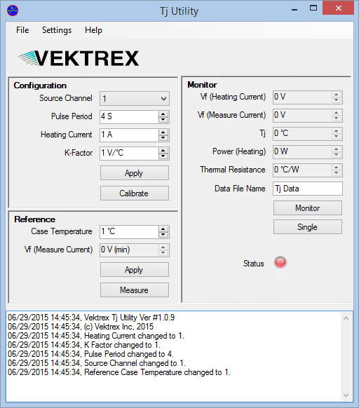 Tj Measurement Utility Software Vektrex