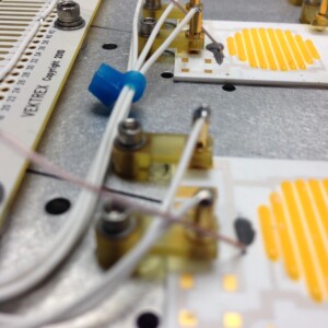 Ceramic Device with pogo pin clamp down